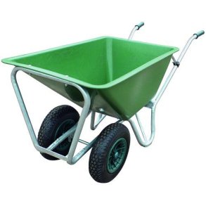 Staldk�rre med plastkasse 160 L