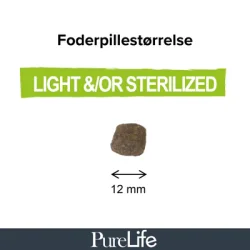 Purelife Light / Sterilized - Kornfrit Hundefoder - 12 kg