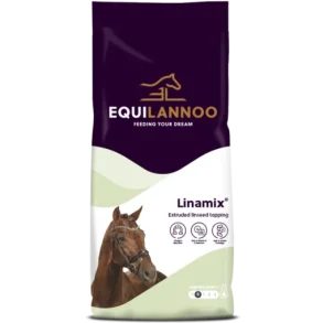 EQUILANNOO Linamix 15 kg. KORNFRIT tilskudsfoder med Omega 3 til heste