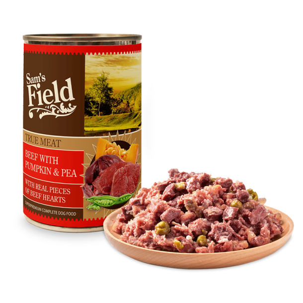 Sams Field True Meat Beef, Pumpkin &amp; Peas 400g