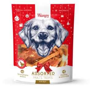 Wanpy Christmas Assorted. Multi Treats 300g