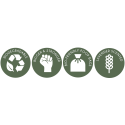 PoopyGo Eco Friendly 300 poser i box - Lavendel